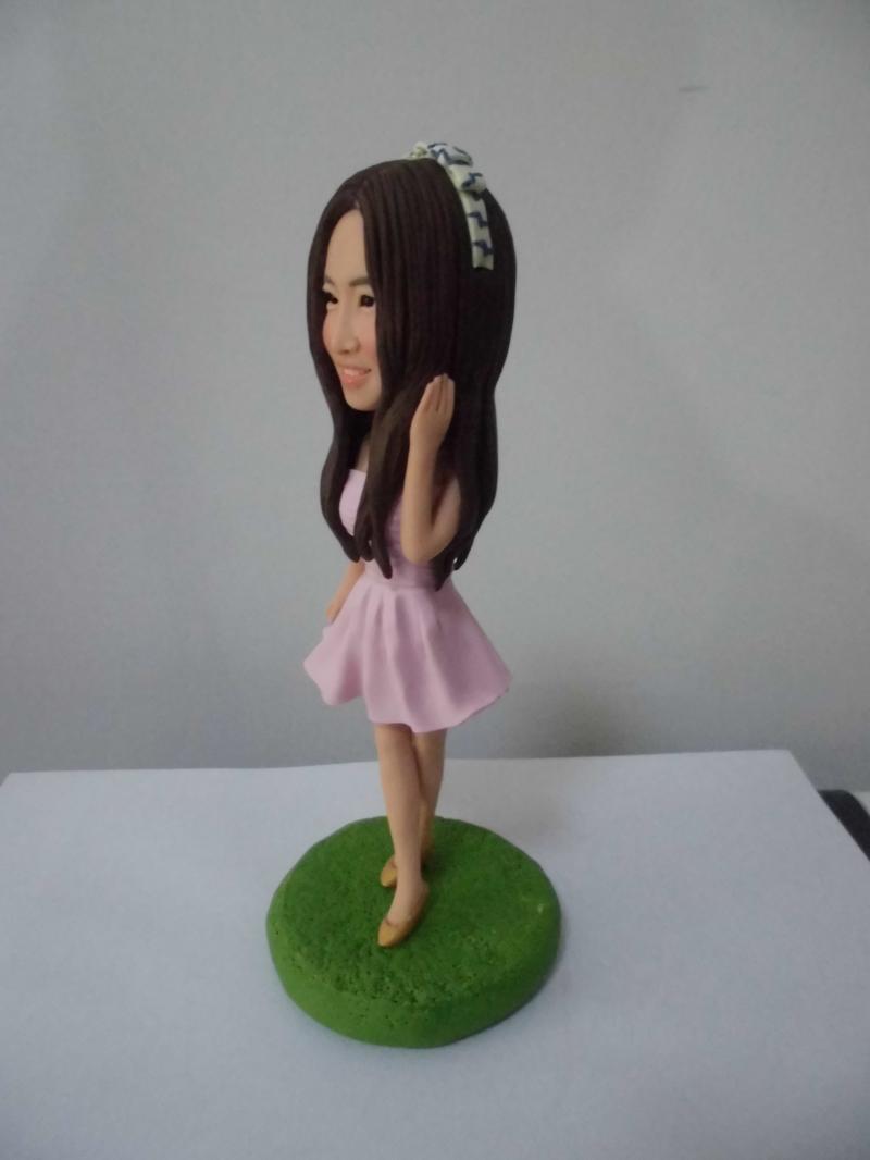 Bobblehead doll can be made according to the real photo of theperson that you want to send gift. I think your friend will be happy and cherish this gift.