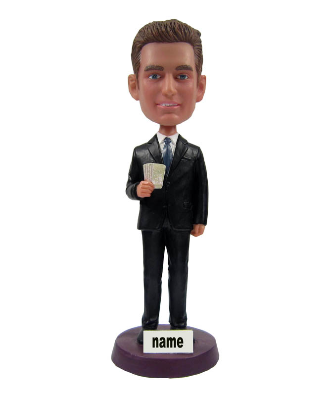 Personalized Bobbleheads Male with Black Suit 2011