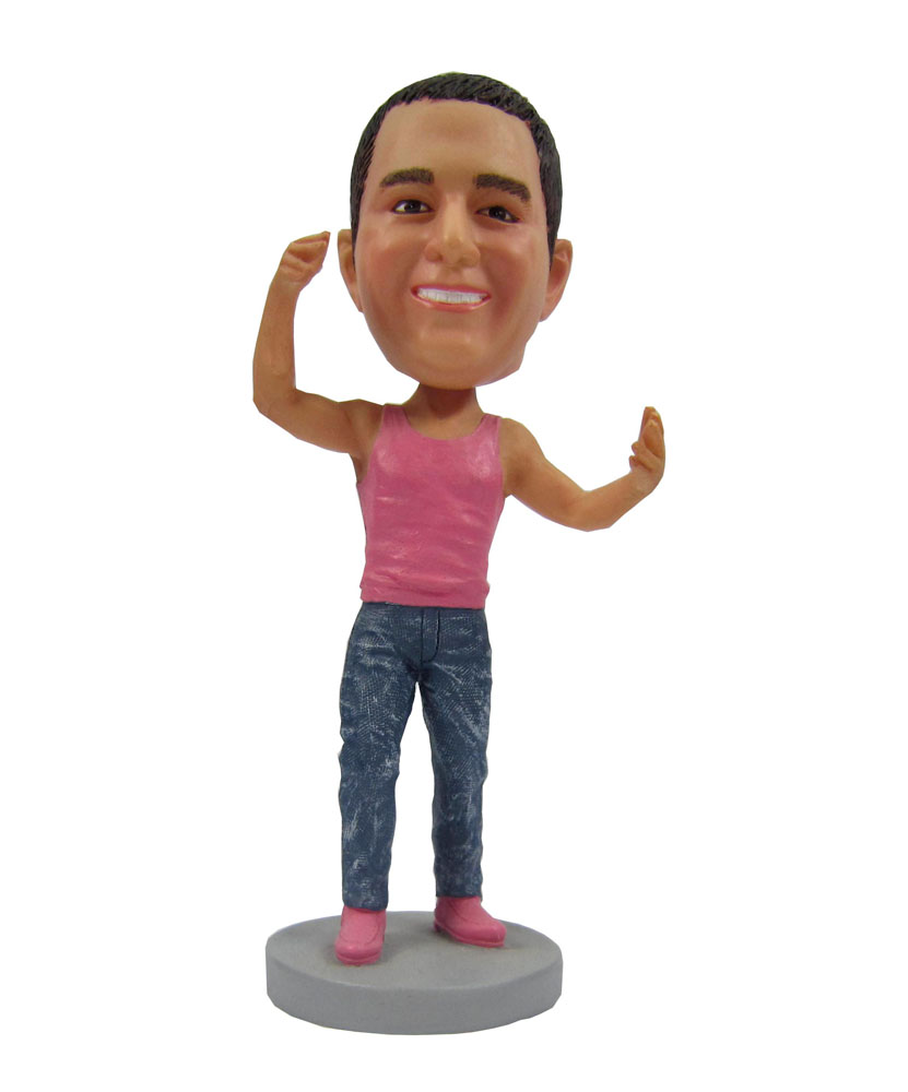 Casual pink tops bobbleheads 206