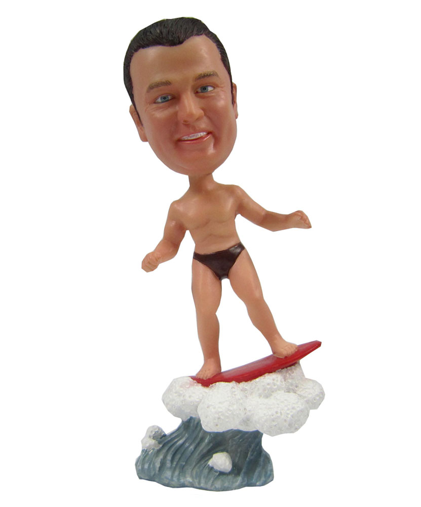Humorous male sailing bobbleheads personalized 2099