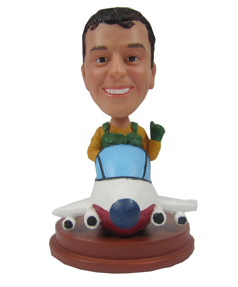 Custom bobbleheads with aeroplane 210