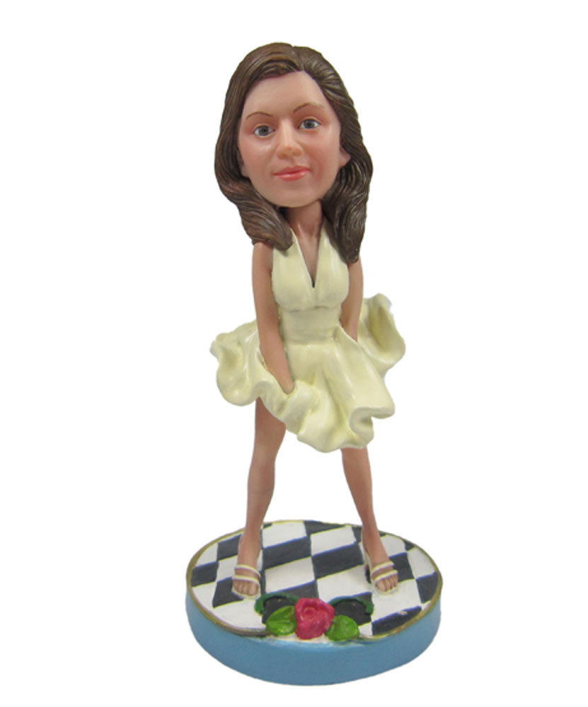 Sexy Fashionable Female Bobblehead Doll 2222