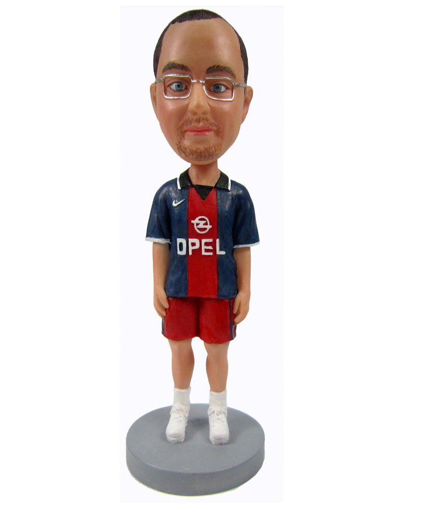 Male football fan bobblehead 2311