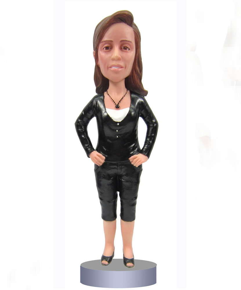 Create Bobblehead of Black Top and Bottom G009