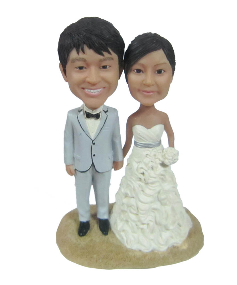 Personalized Bobbleheads Wedding Bride&Groom