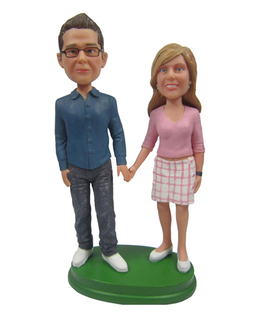 Holding Hands Man&Woman Best Custom Bobblehead