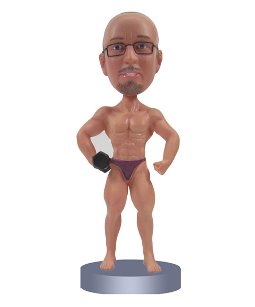 customized bobbleheads muscle male B280-1