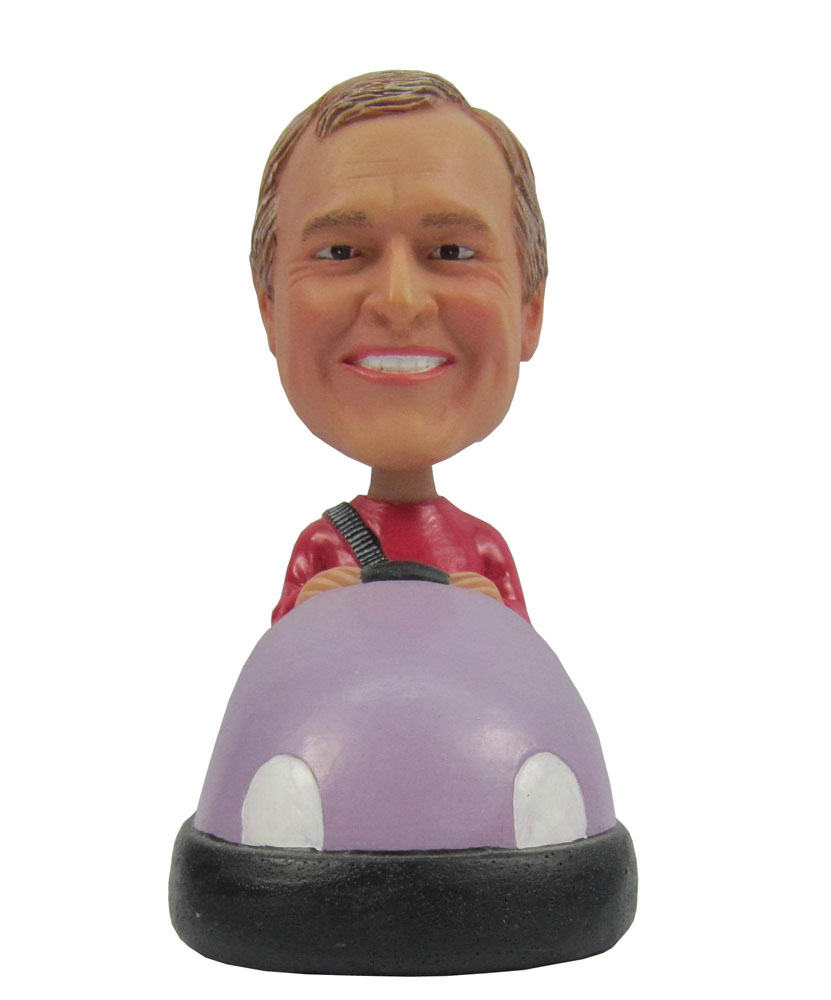 Male in the pink car bobble head B299