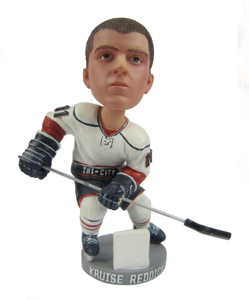 hockey bobbleheads with stick on left side G033-1