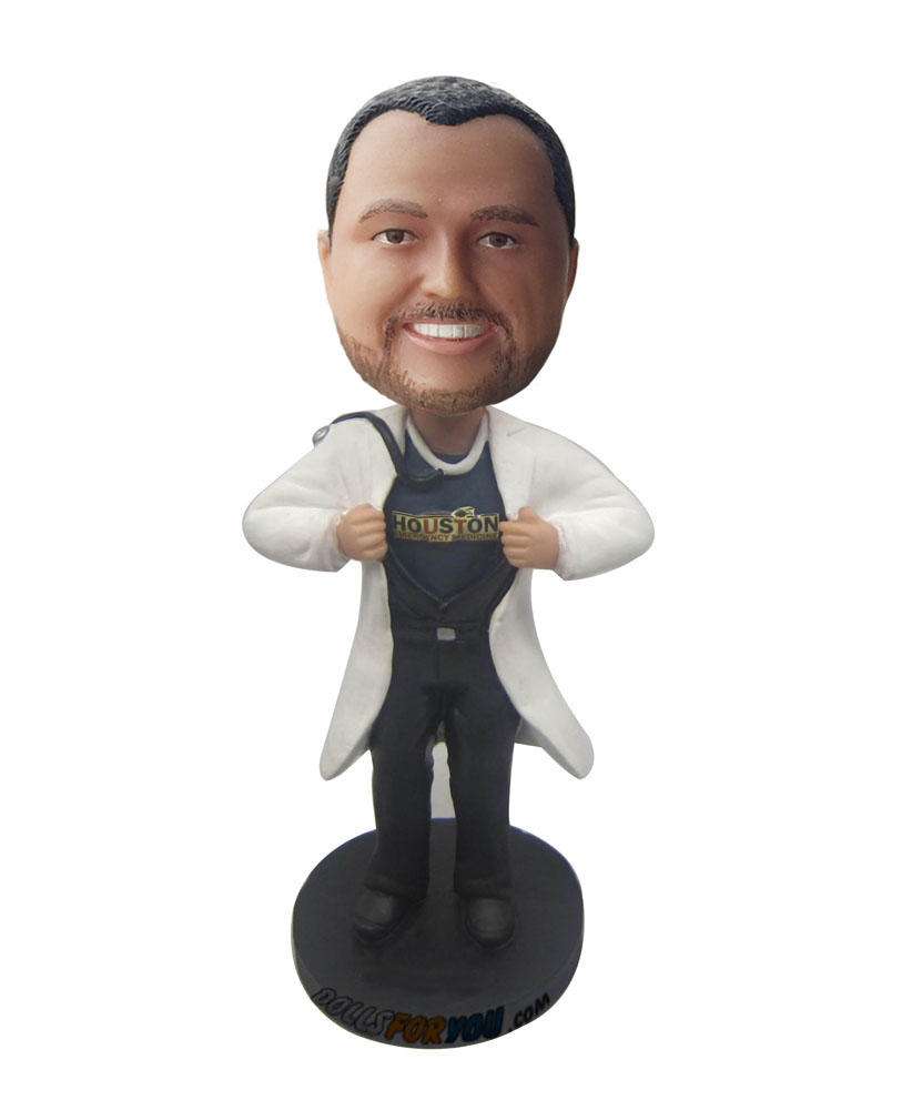 Customized bobbleheads physician male bobblehead