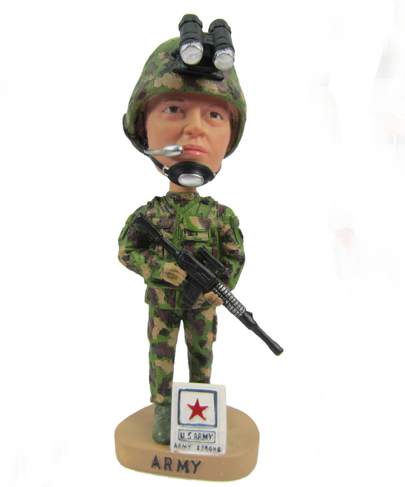 cheap custom bobbleheads of army man G041-1