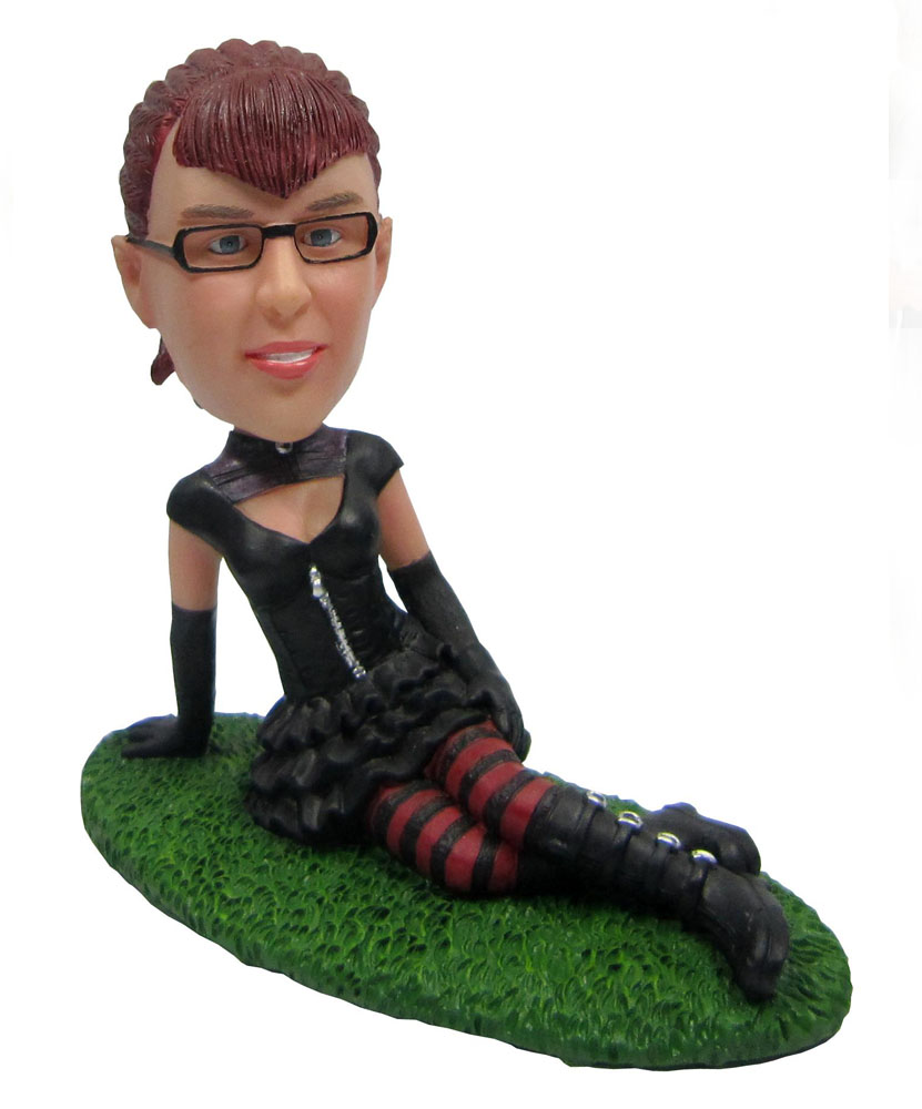 personalized bobbleheads cheap with black dress G065