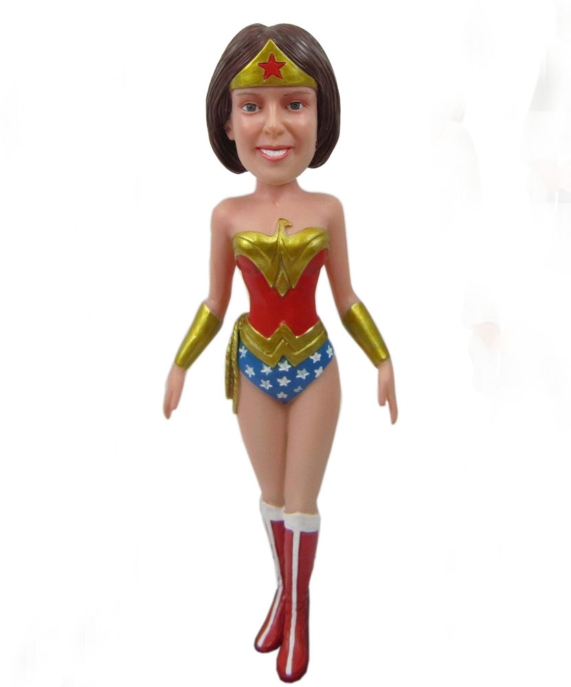 Female funny bobbleheads with fancy dress G078