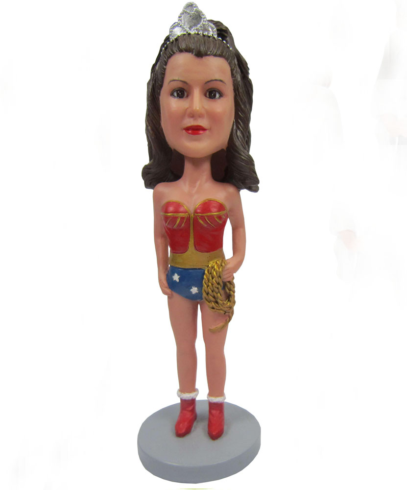 Customized bobble head of Miss World G080