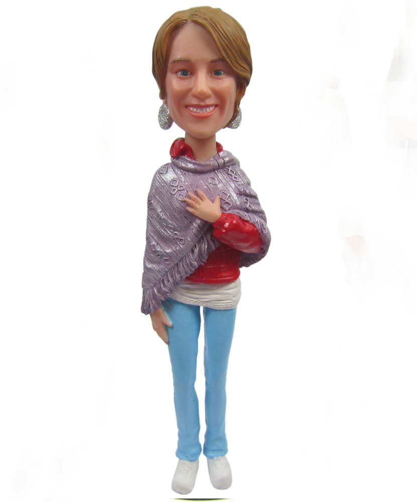 Fashion bobblehead of beautiful lady G086