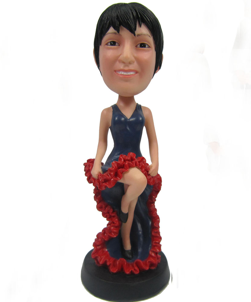 Best bobbleheads with beautiful evening dress G099