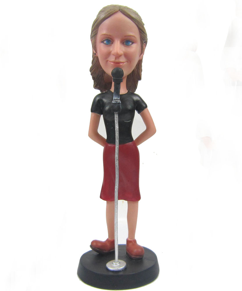 Customizable bobbleheads of female singer G109