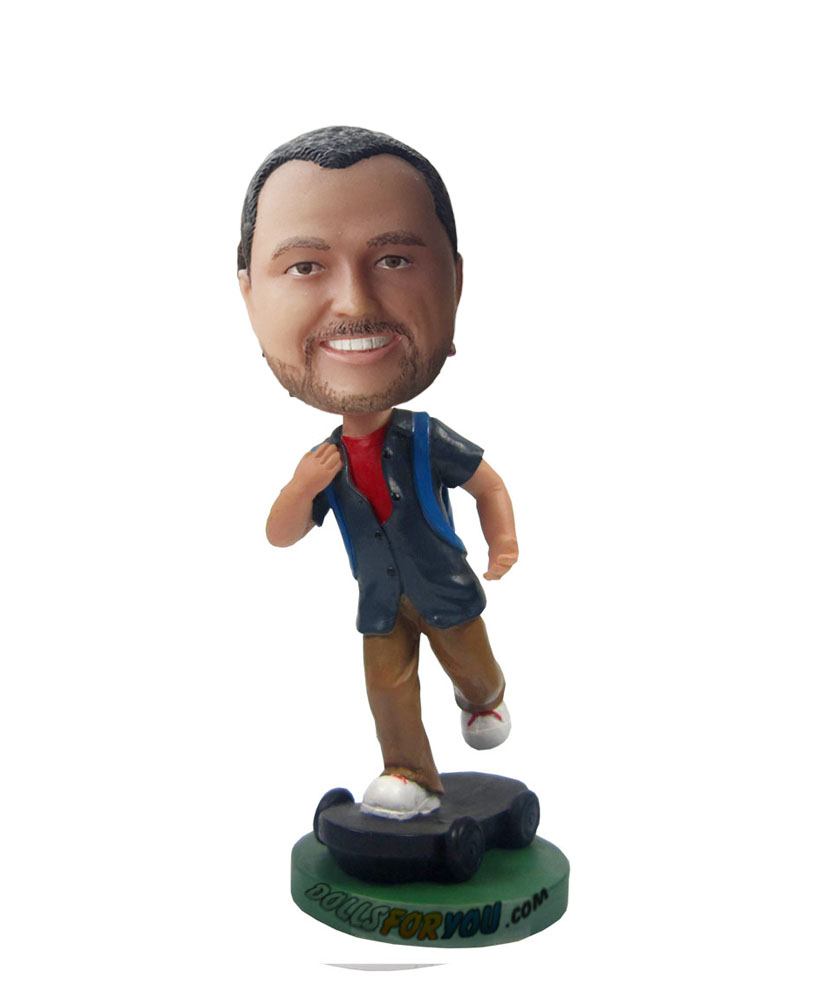 Cstom bobbleheads of male scooter