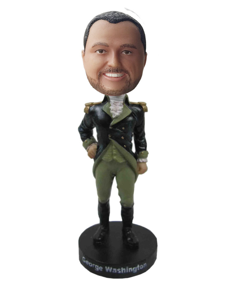 Cool bobble heads of general dressed in knight clothes