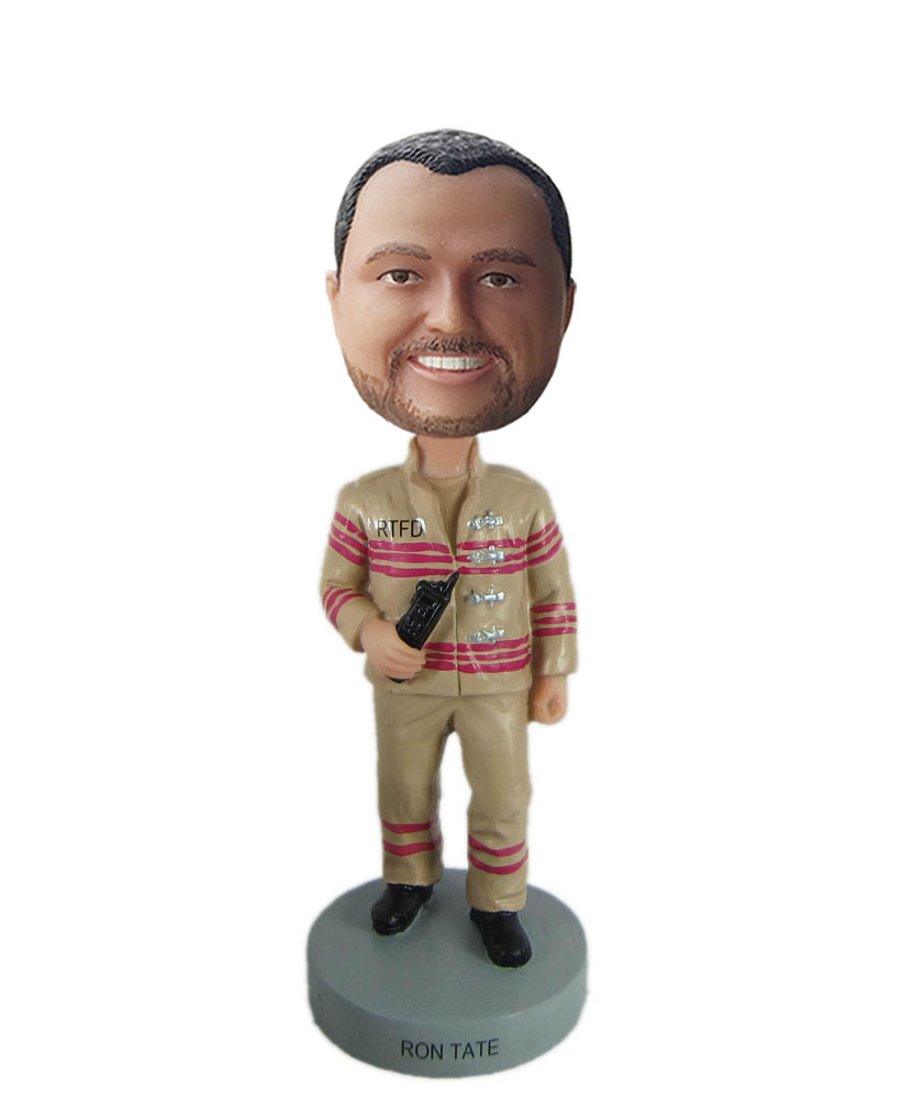 Custom bobblehead dolls of construction worker