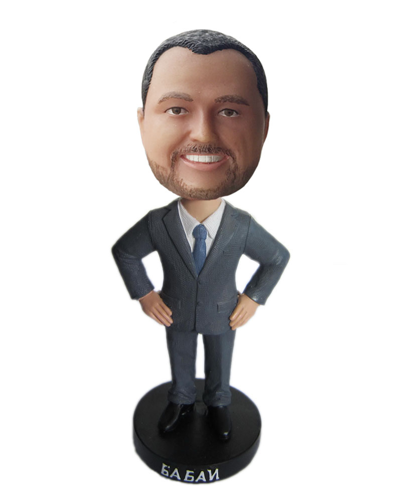 Make your own bobblehead male polymer clay dolls B301-1