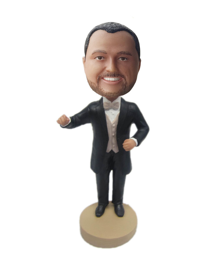 Music conductor custom bobblehead doll B303-1