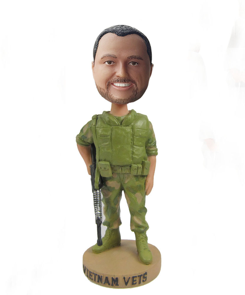 Custom soldier bobblehead S406