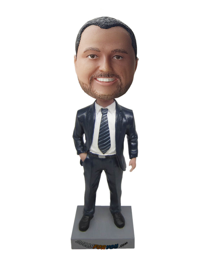 male marvel bobble heads with black suit G201