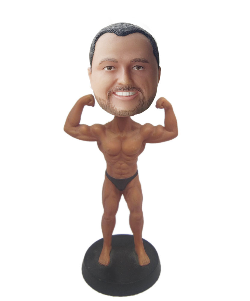 make bobble head of muscle man G210