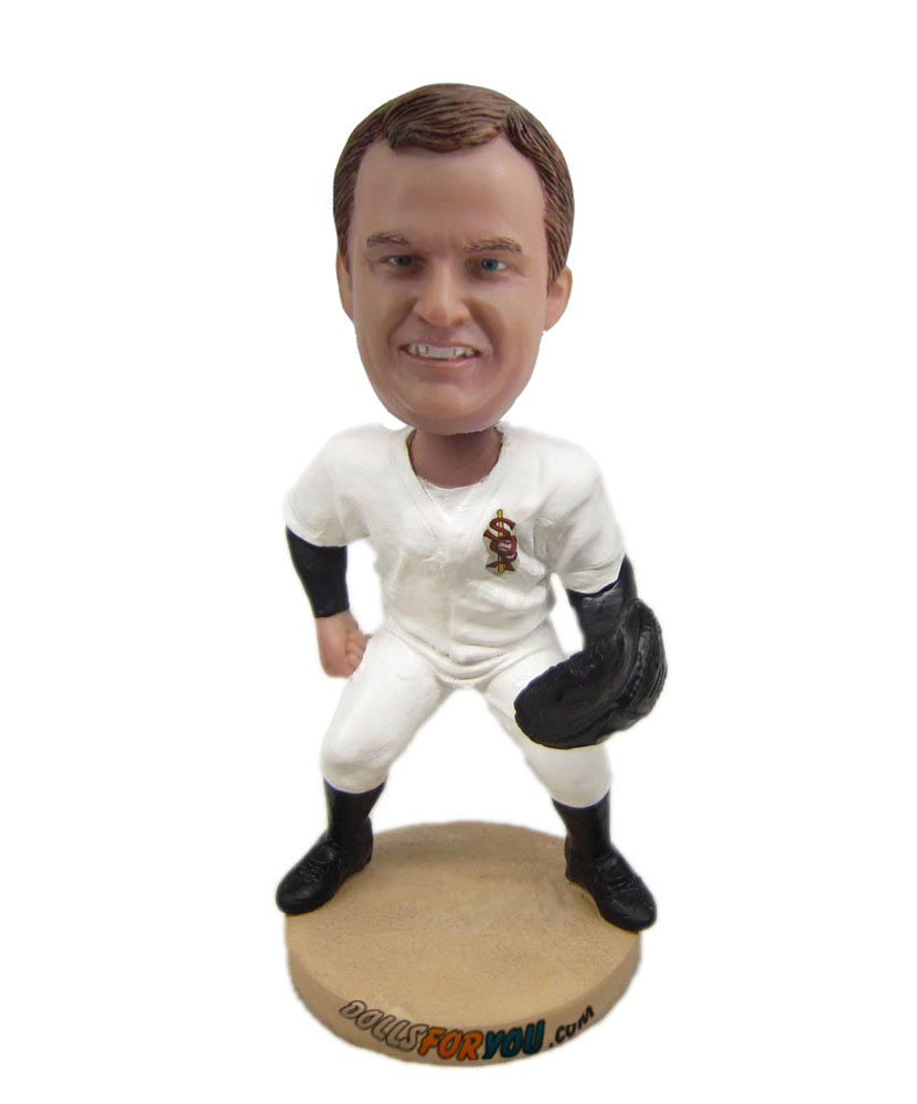 Baseball catching man customized bobbleheads S433
