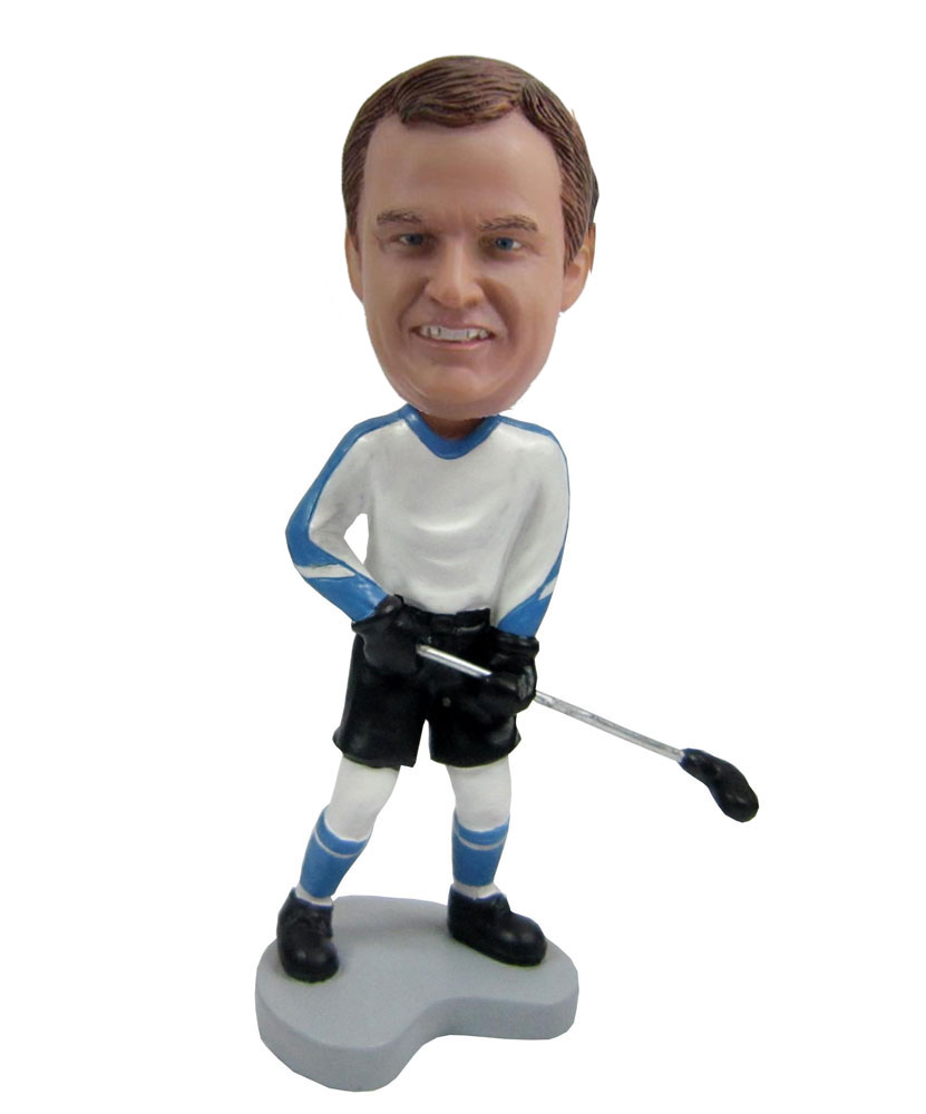 Custom hockey personalized bobbleheads from photo S438