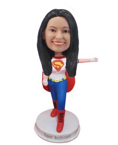 Build A Supergirl With Skirt bobblehead Doll
