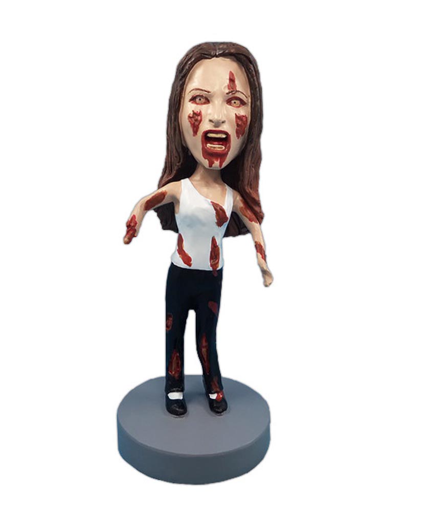 Custom Halloween Bobbleheads Zombie Woman G490