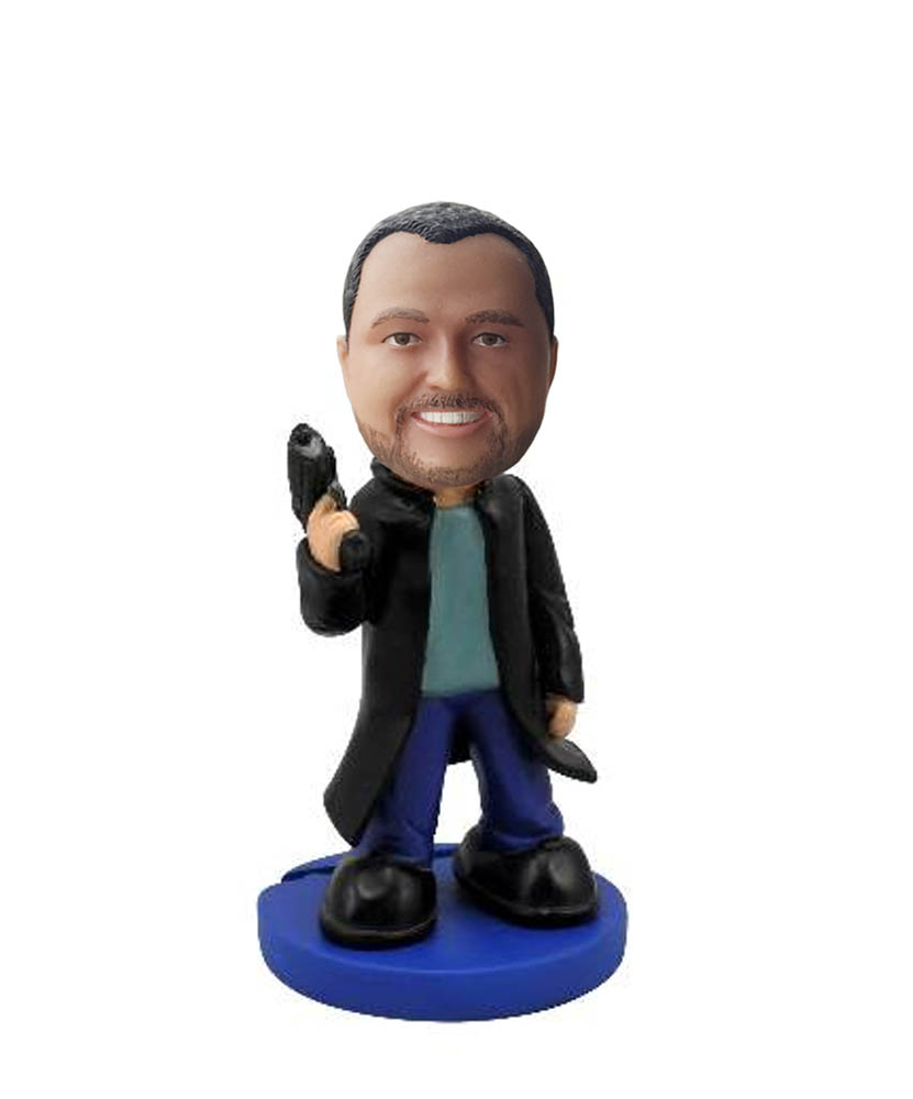 Gangster Mafia Movies Shortgun Bobbleheads