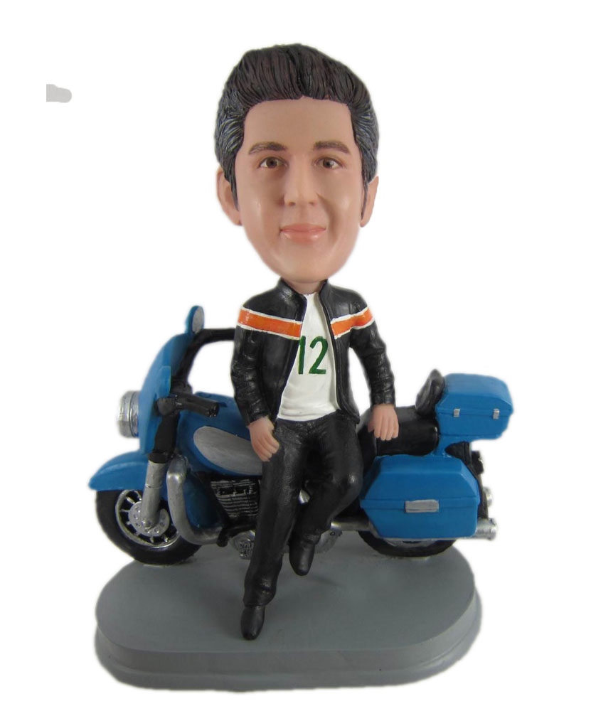 customizable doll with motorcycle