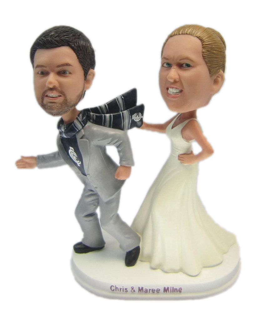 Custom wedding bobbleheads