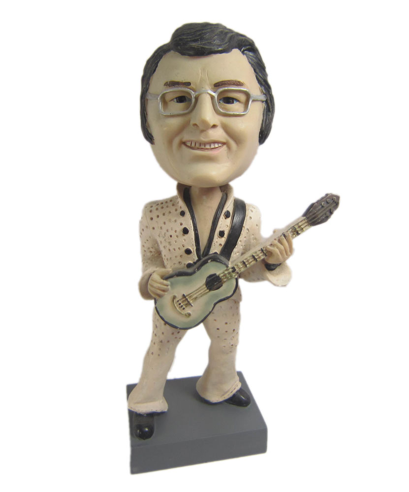 Male guitar player bobblehead