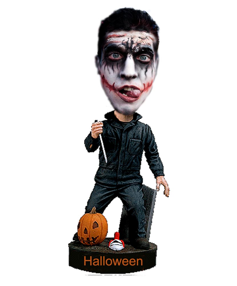 Halloween ghost bobbleheads with Pumpkin B512