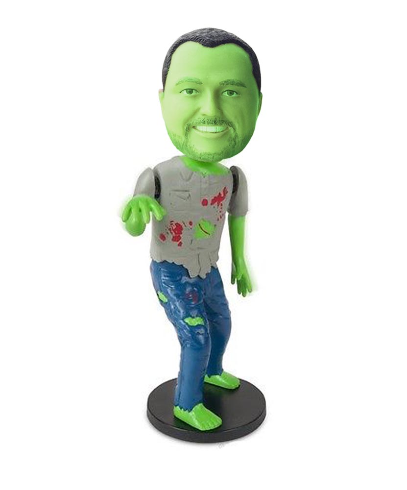 Green Halloween Zombie bobblehead G261