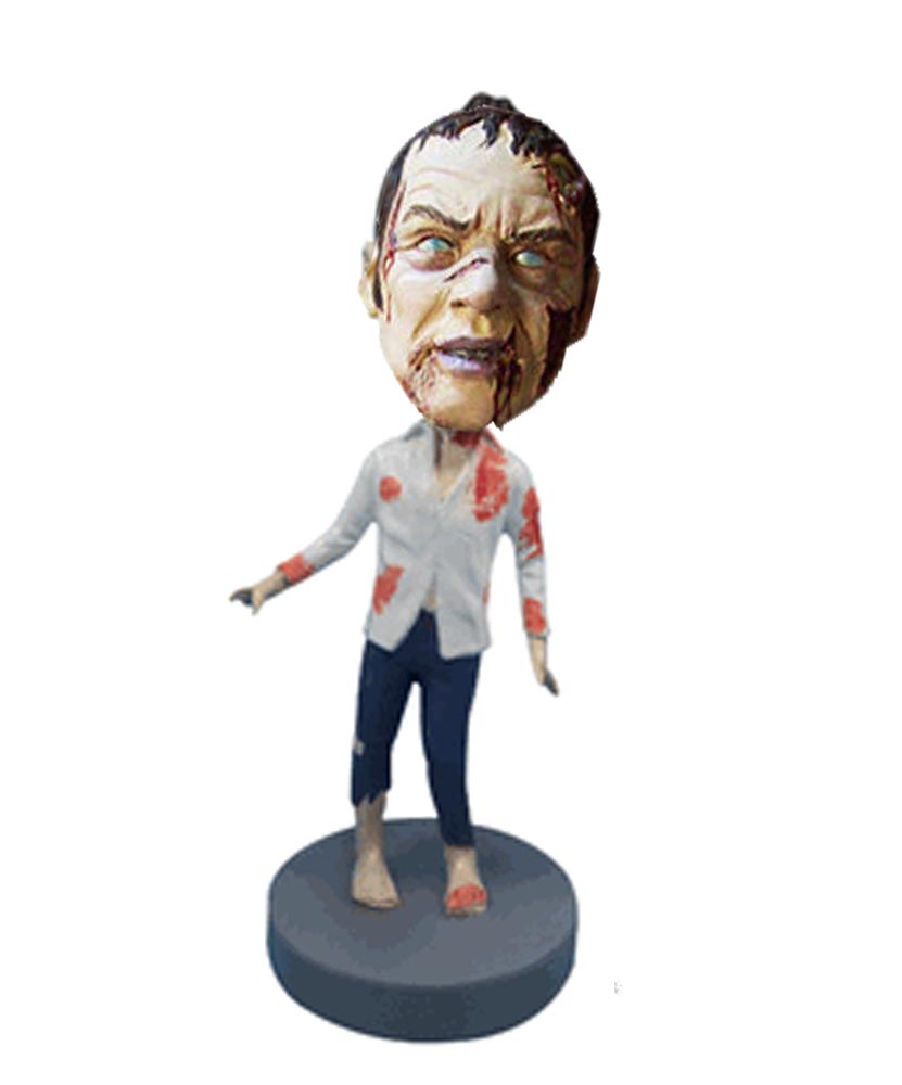 Male Custom Halloween Zombie Bobbleheads