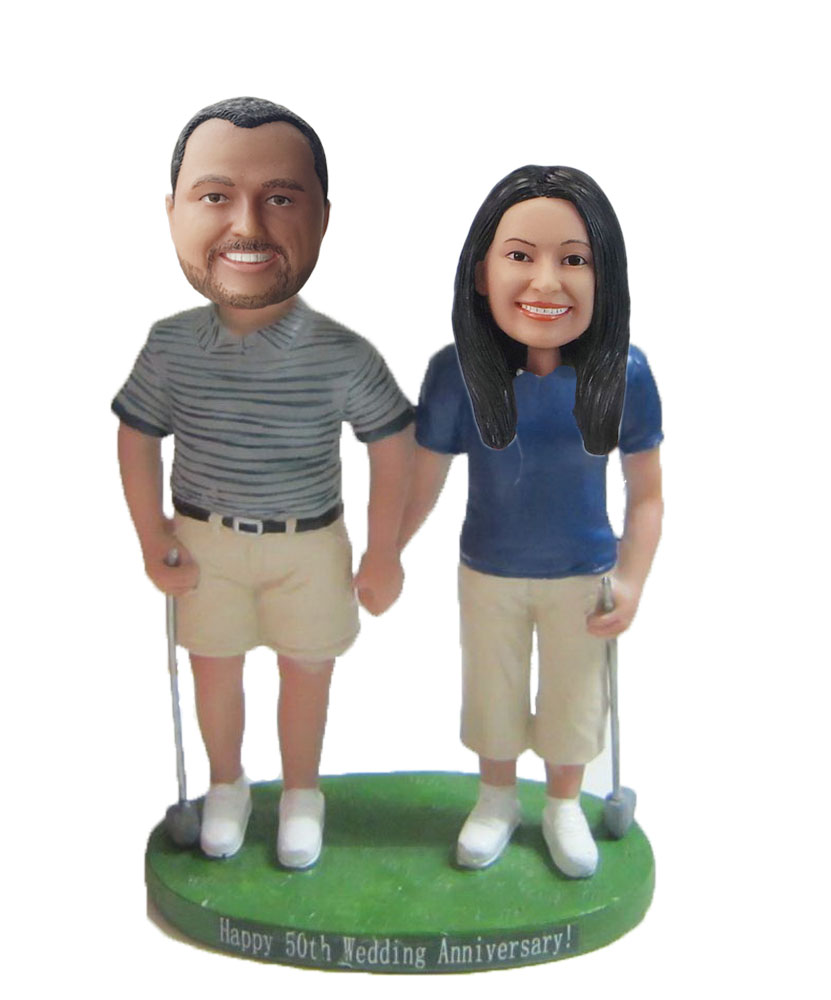 Custom Wedding with hand in hand Bobblehead