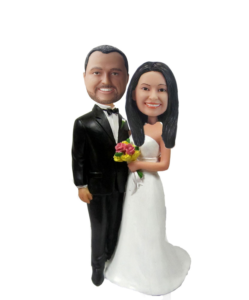 Custom Wedding with face to face Bobblehead