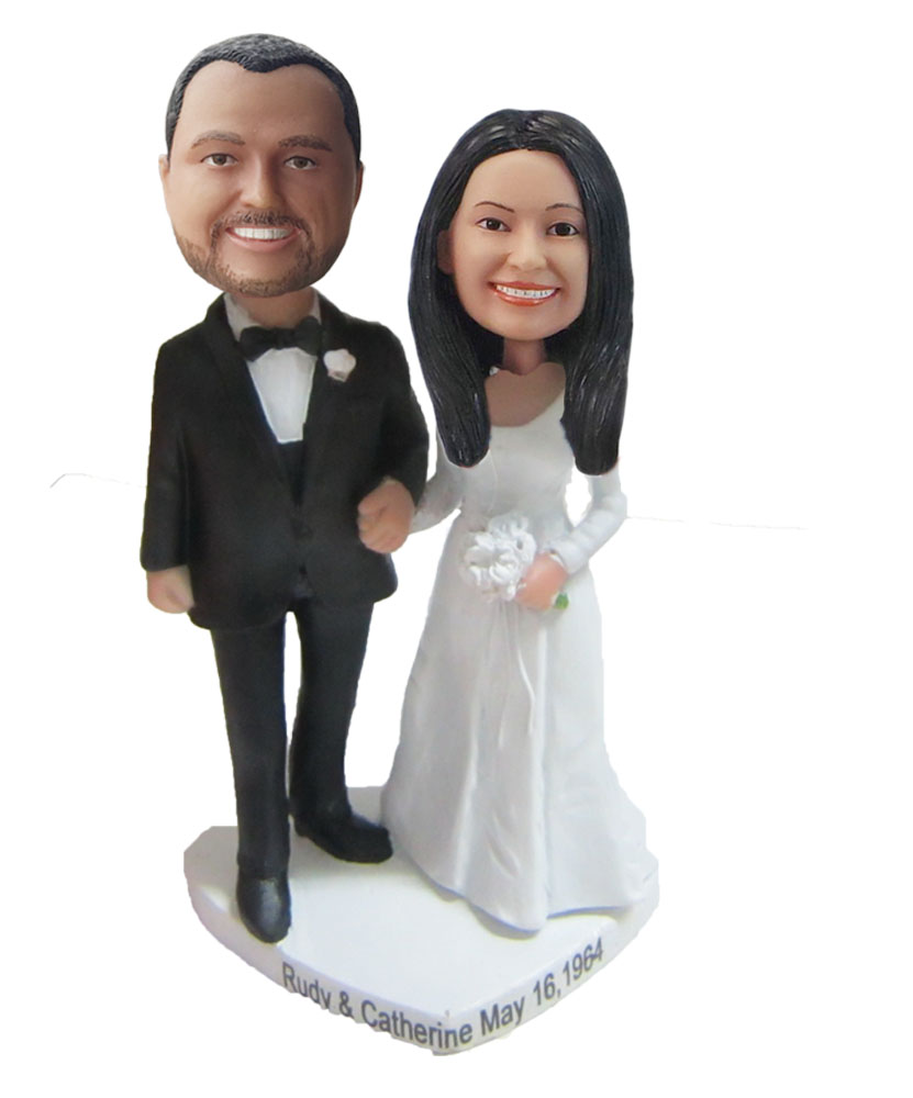 Custom Wedding with based Bobblehead W097