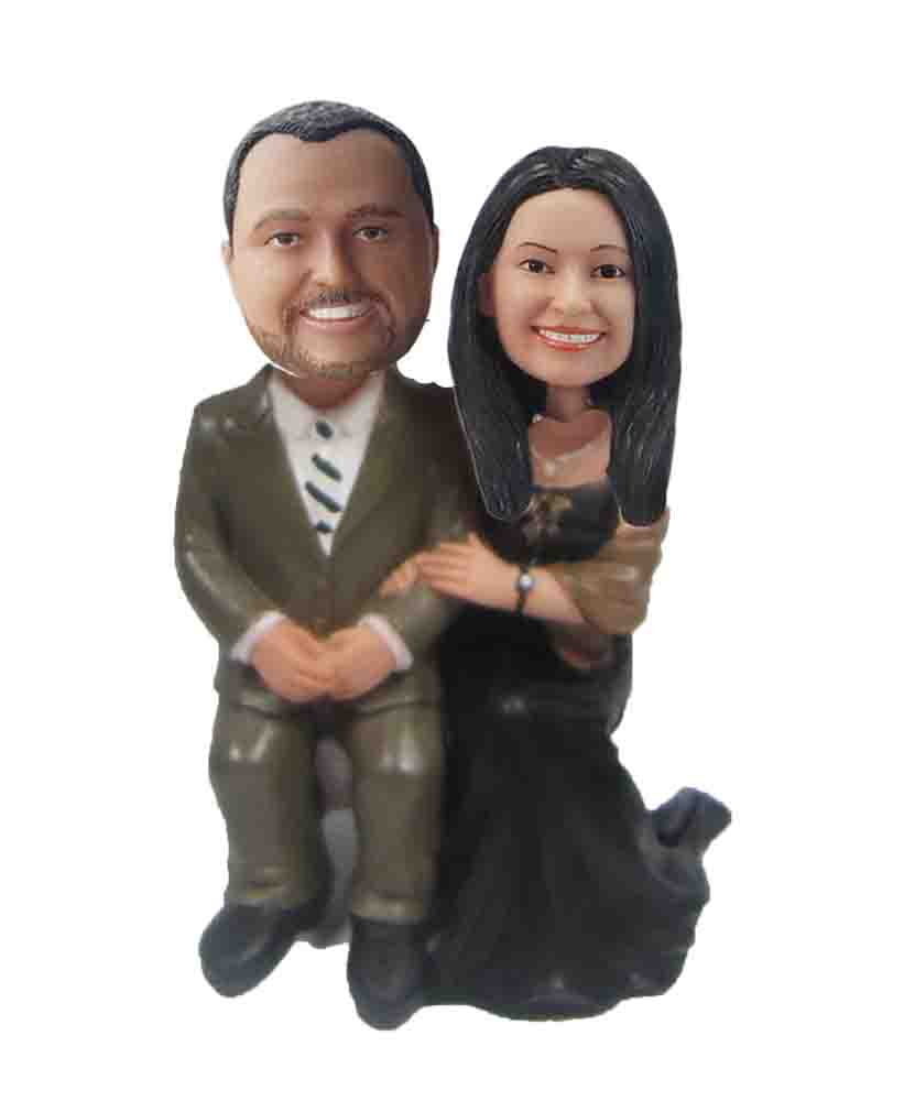 Custom Wedding Bobblehead W128