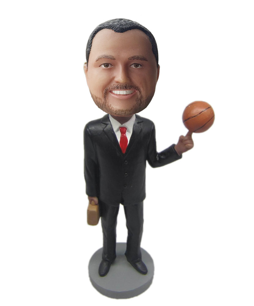 Make your own bobblehead of basketball fans M027