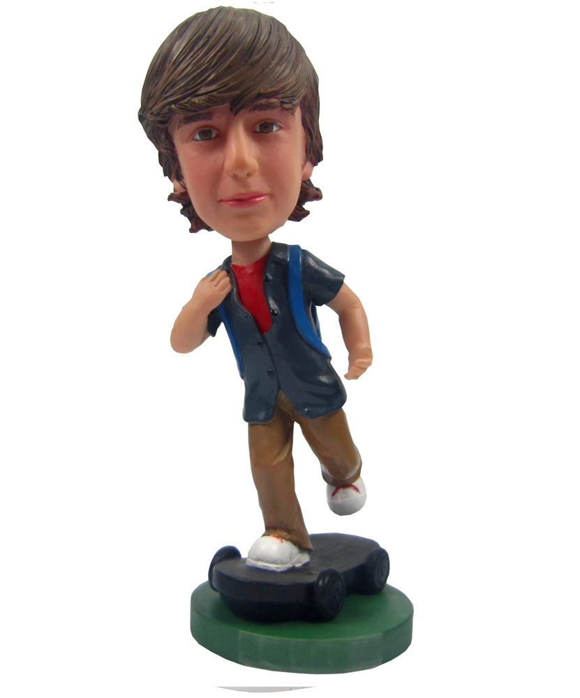 customized bobblehead of scooter M068