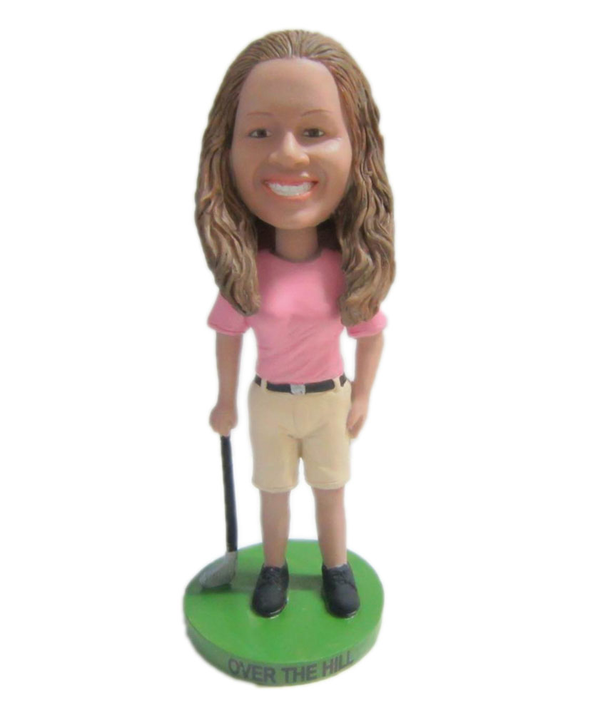 custom beautiful golf bobblehead