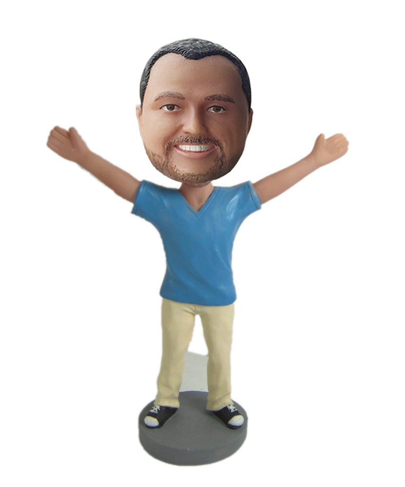 Create your own happy bobblehead