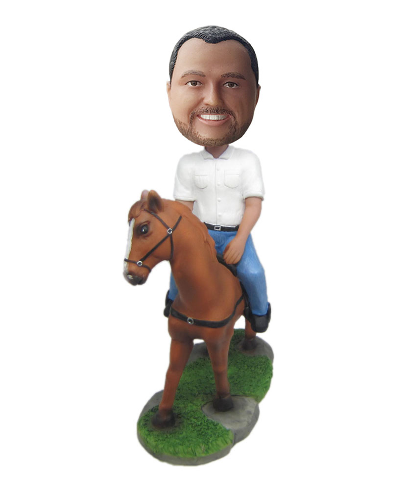 make your own riding horse bobblehead