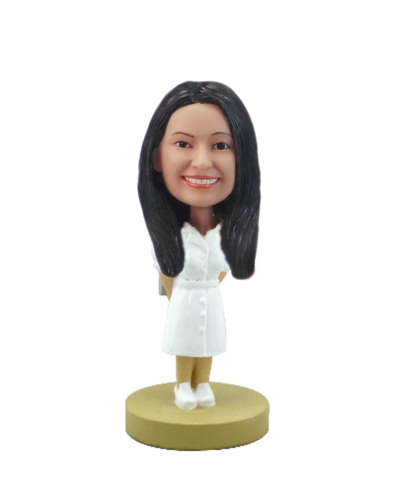 Custom Nurse Babble Head Female Nurse Doll F7904